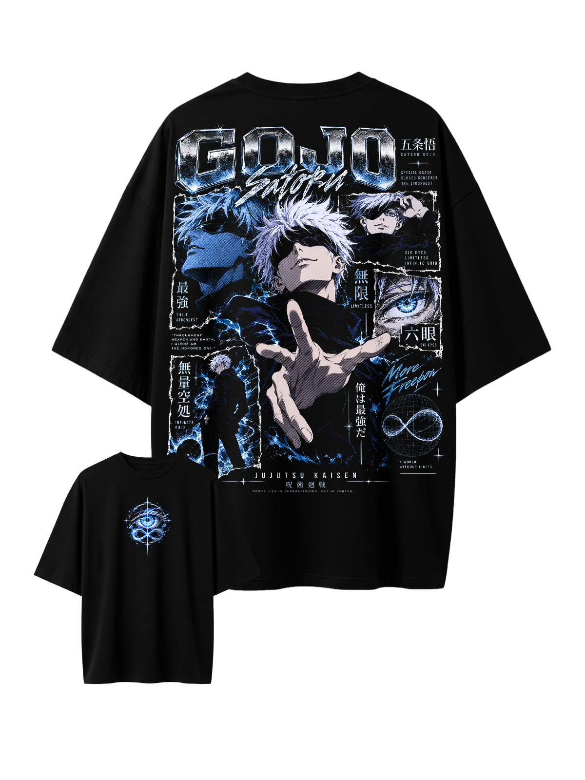 Polera Oversize Satoru Gojo Jujutsu Kaisen