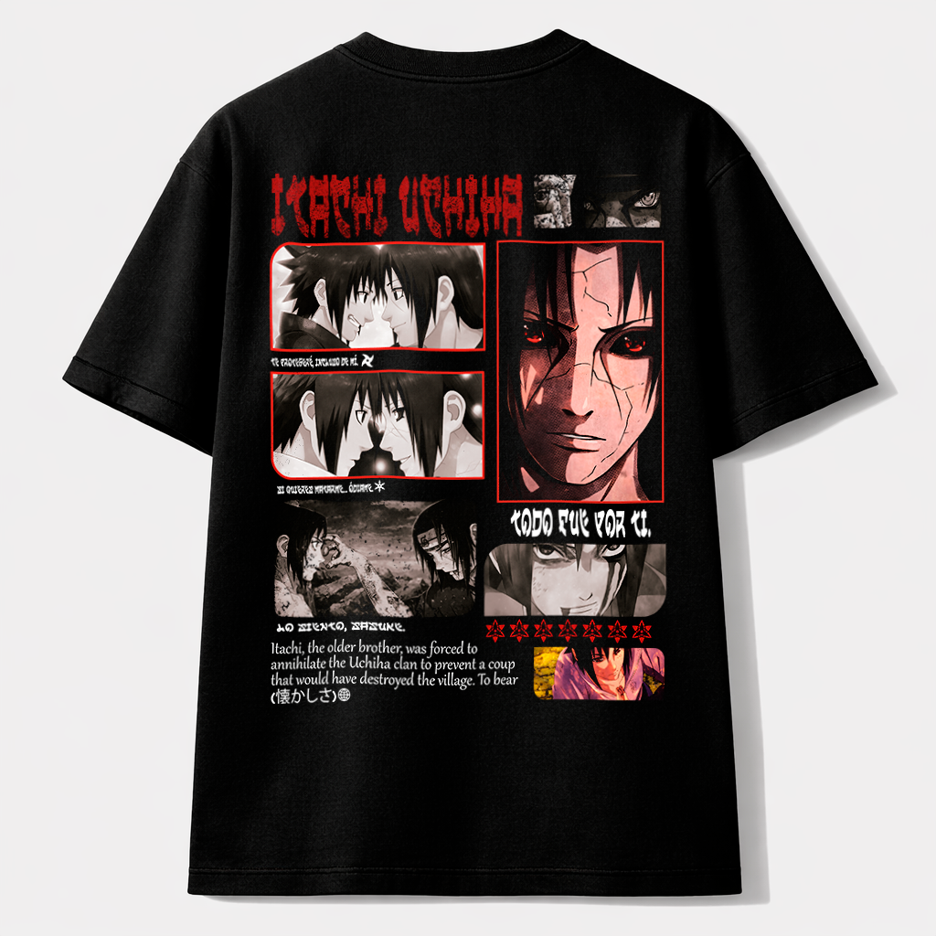 Camiseta Itachi Uchiha Legacy – Espíritu Oscuro de Naruto