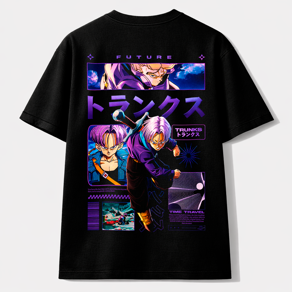 Camiseta Future Trunks – Poder Saiyajin y Viaje en el Tiempo
