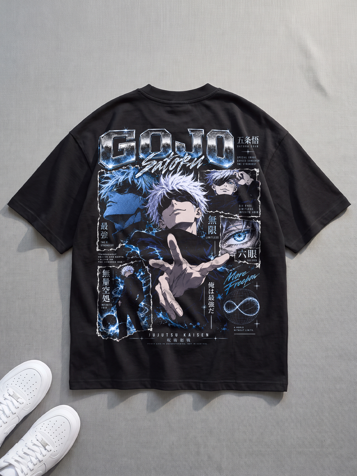 Polera Oversize Satoru Gojo Jujutsu Kaisen