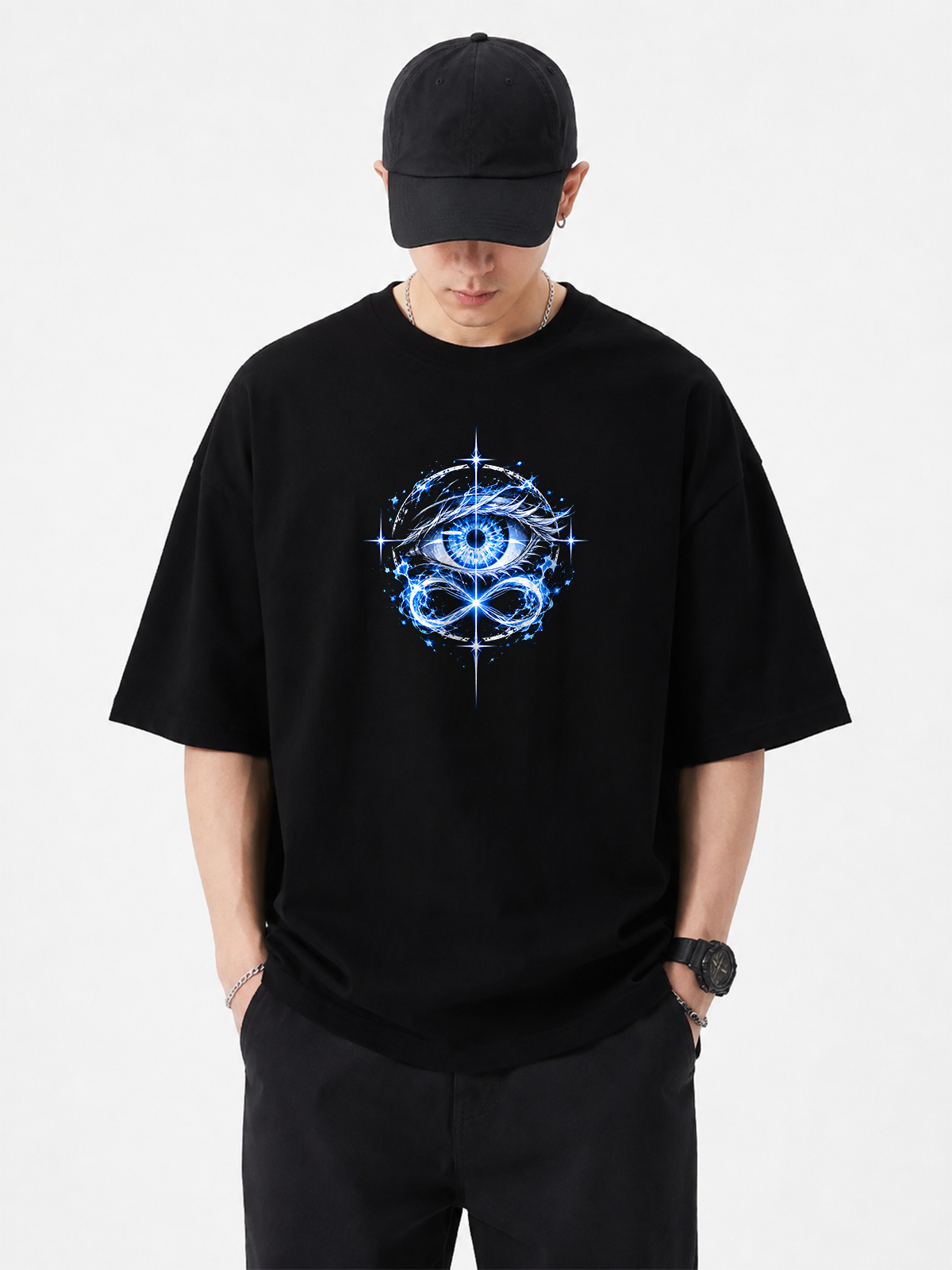 Polera Oversize Satoru Gojo Jujutsu Kaisen