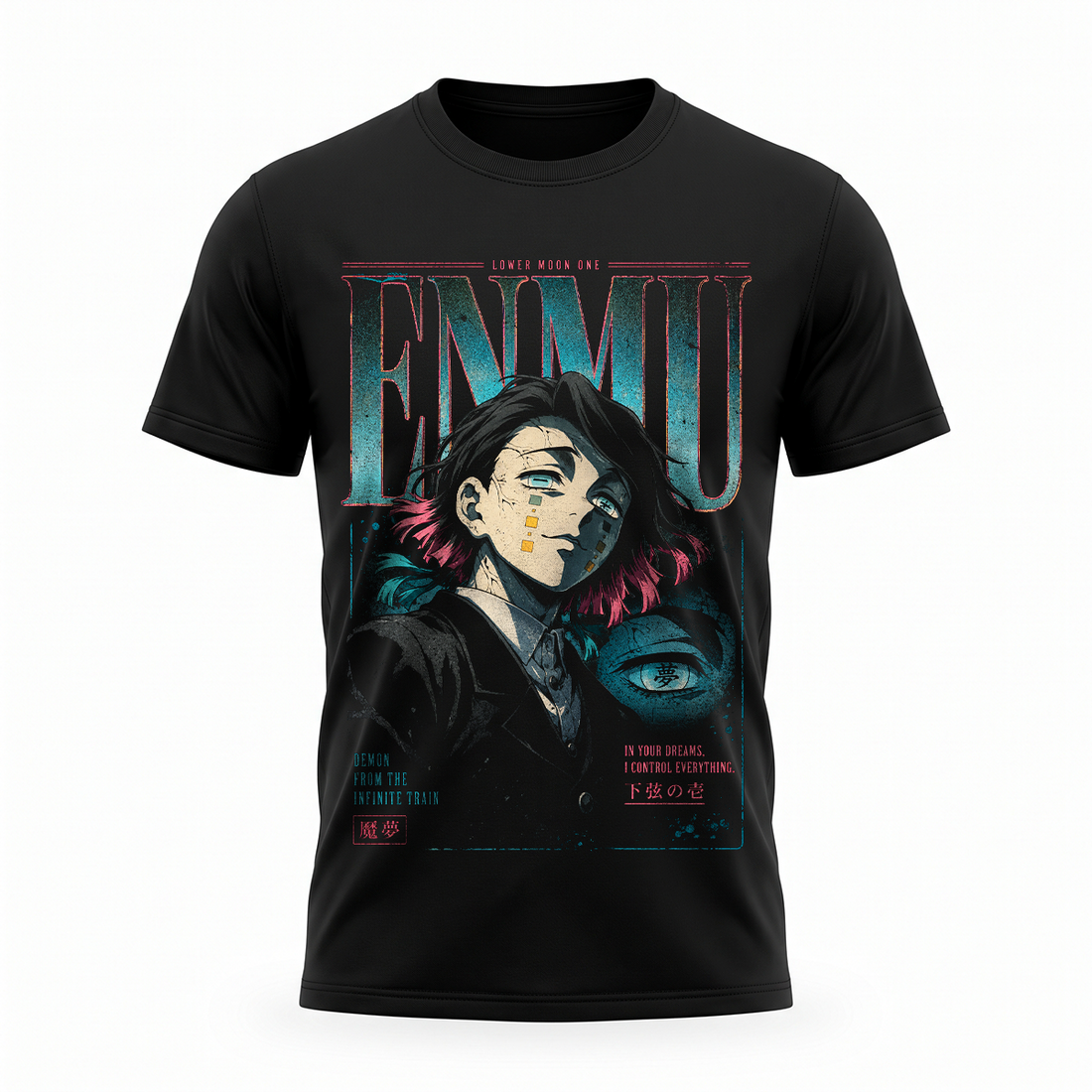 Polera Regular Fit Enmu Demon Slayer vintage