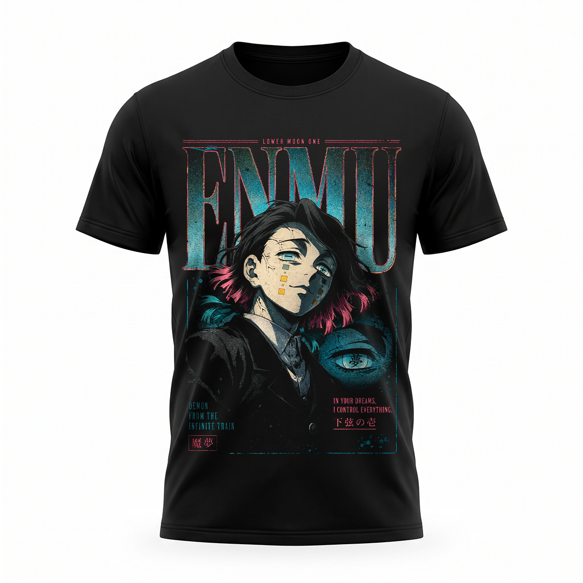 Polera Regular Fit Enmu Demon Slayer vintage