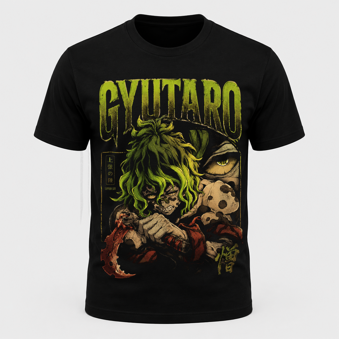 Polera Regular Fit Gyutaro Demon Slayer vintage