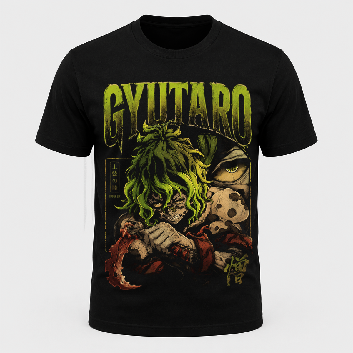 Polera Regular Fit Gyutaro Demon Slayer vintage