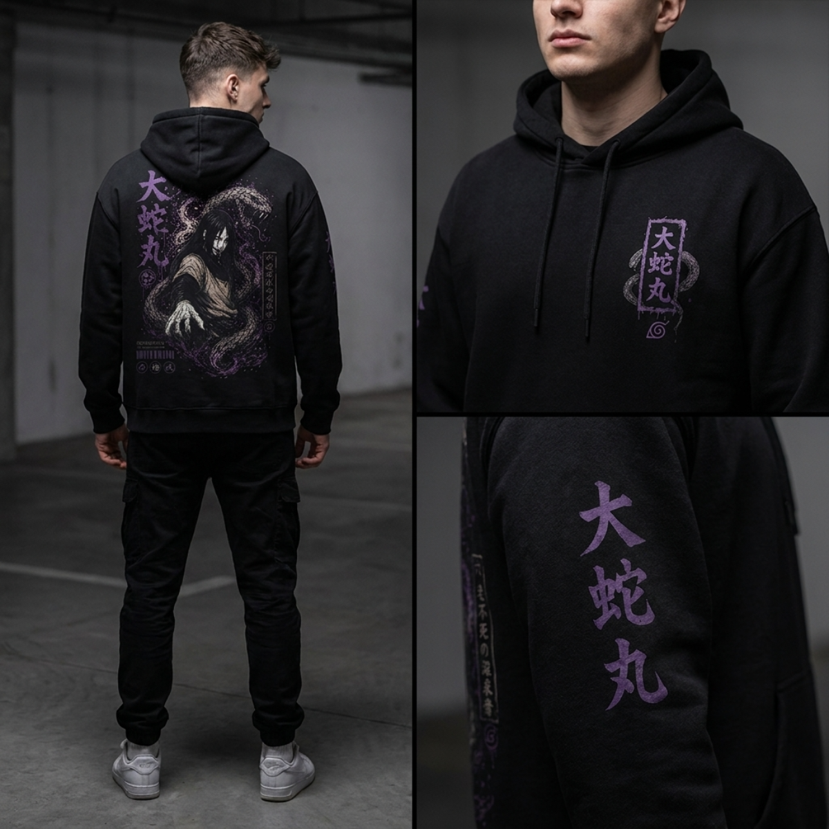 poleron Sudadera Orochimaru Legendary Sannin Streetwear