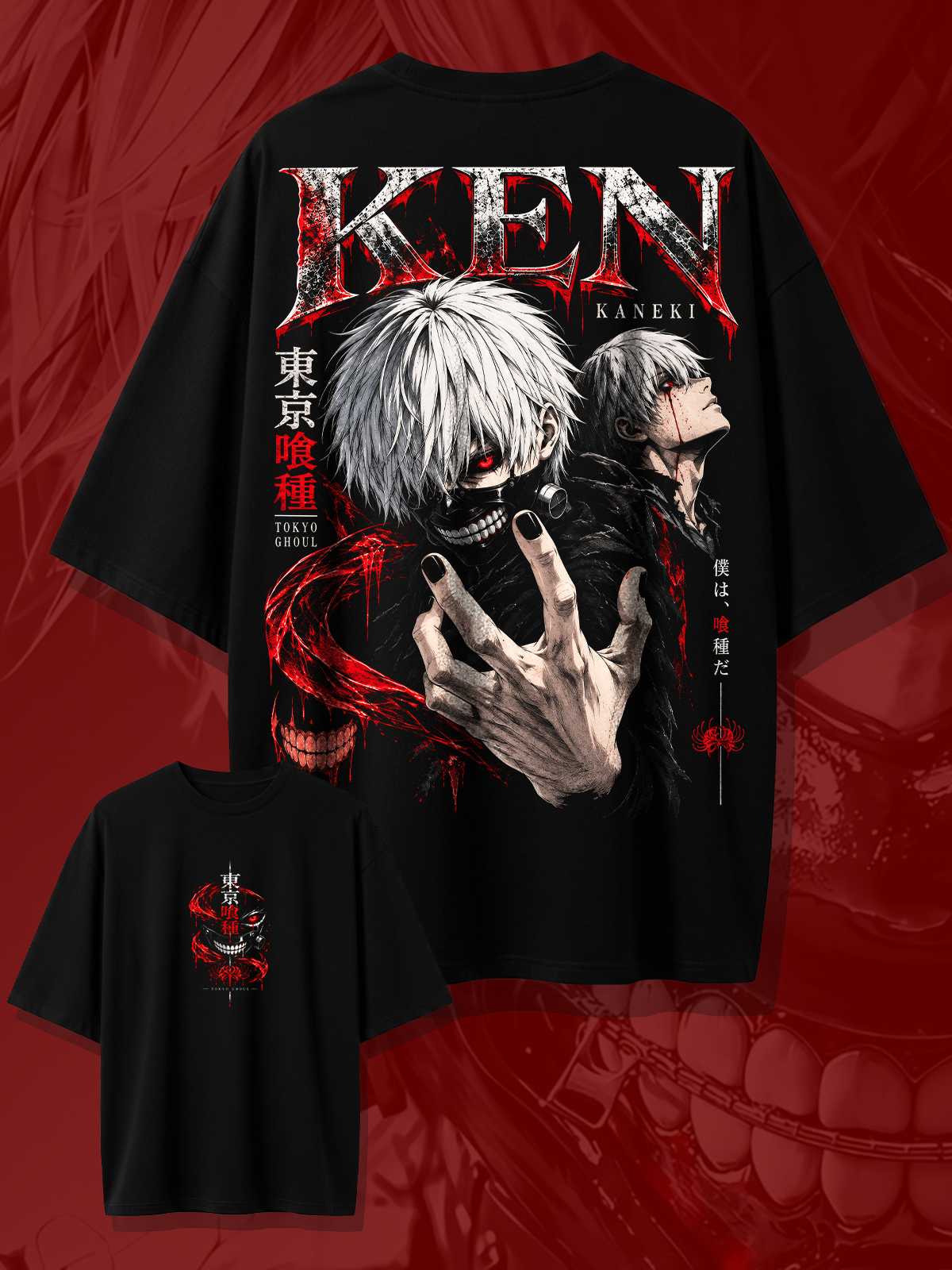 Polera Oversize Ken Kaneki Tokyo Ghoul