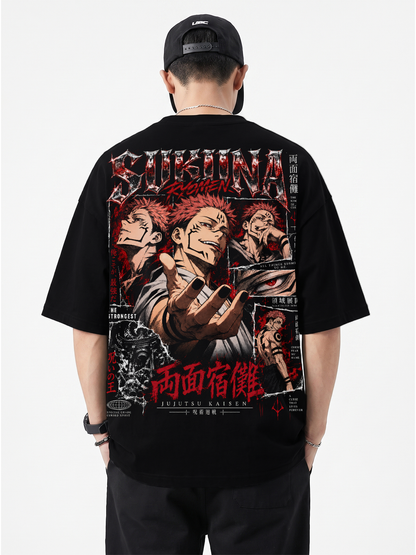 Polera Oversize Ryomen Sukuna Jujutsu Kaisen