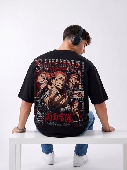 Polera Oversize Ryomen Sukuna Jujutsu Kaisen