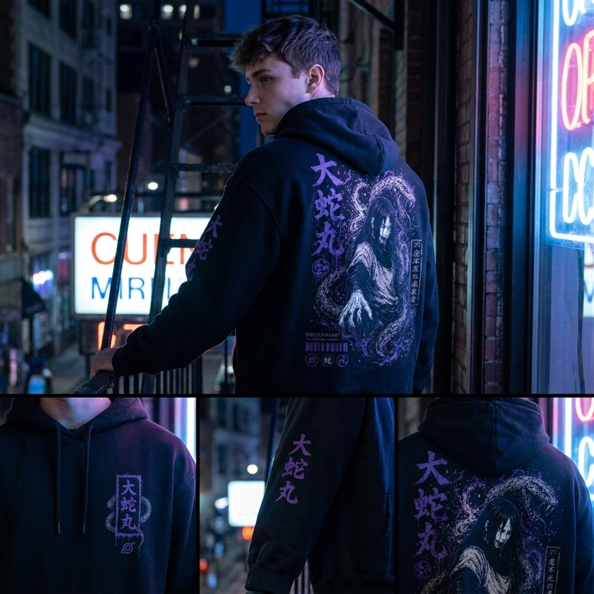 poleron Sudadera Orochimaru Legendary Sannin Streetwear