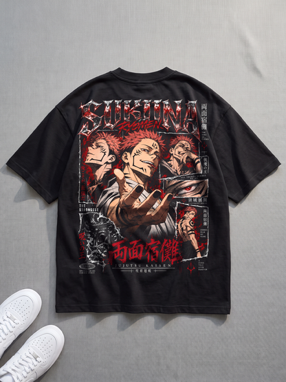 Polera Oversize Ryomen Sukuna Jujutsu Kaisen