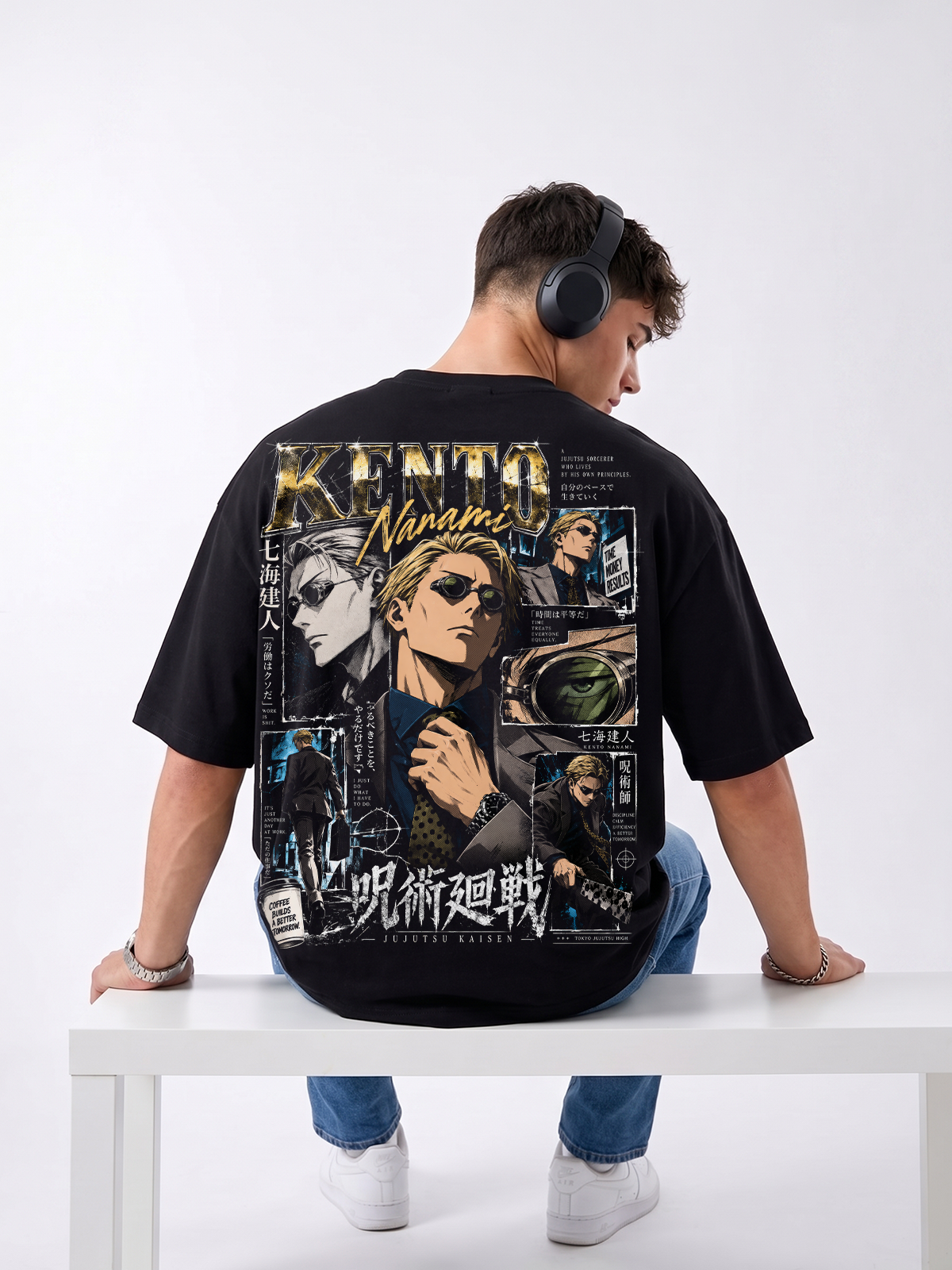 Polera Oversize Kento Nanami Jujutsu Kaisen