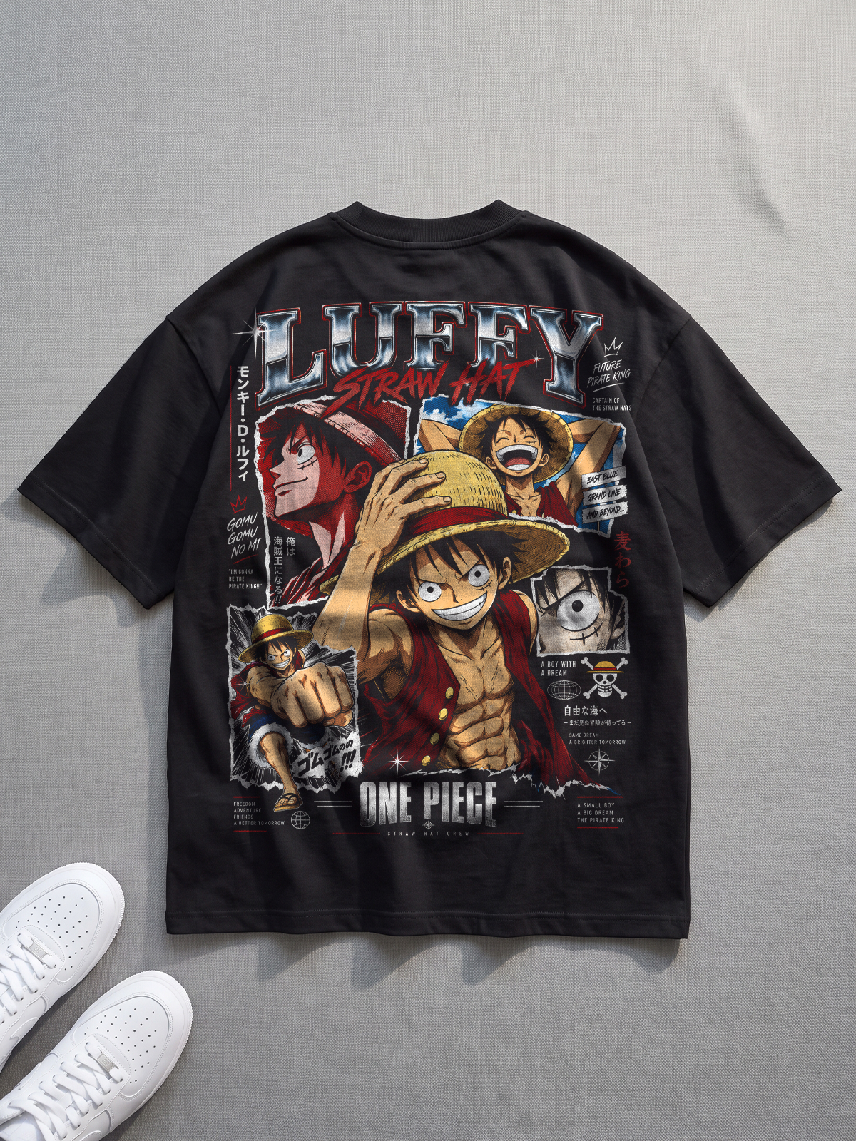 Polera Oversize Monkey D. Luffy One Piece