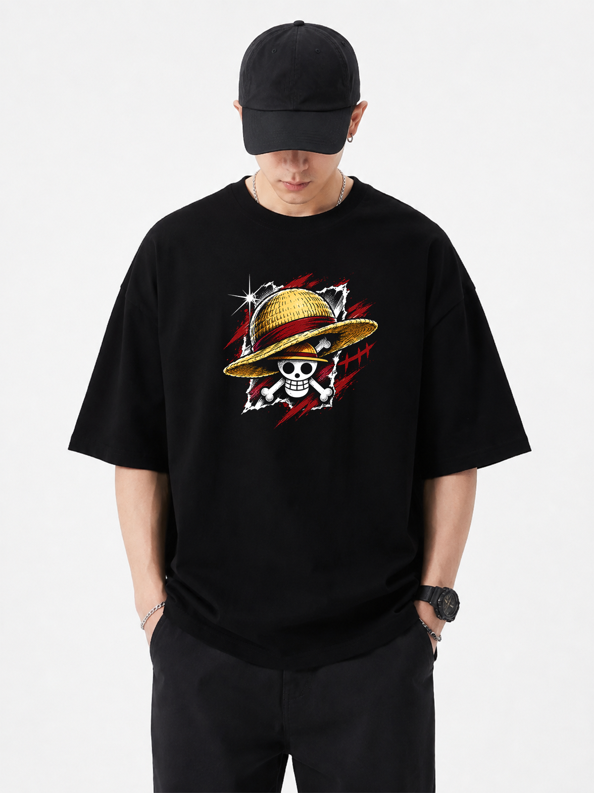 Polera Oversize Monkey D. Luffy One Piece