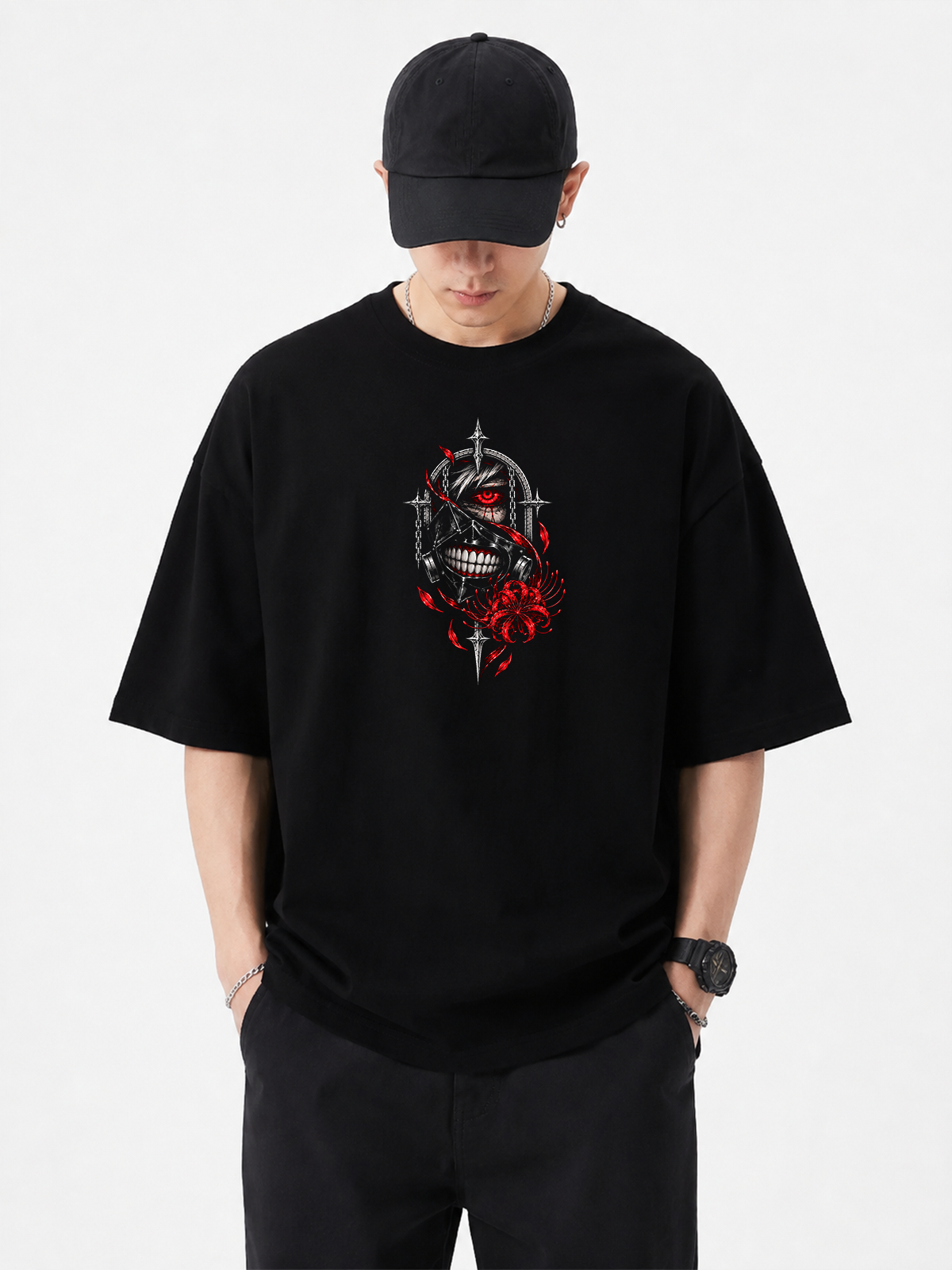 Polera Oversize Ken Kaneki Tokyo Ghoul
