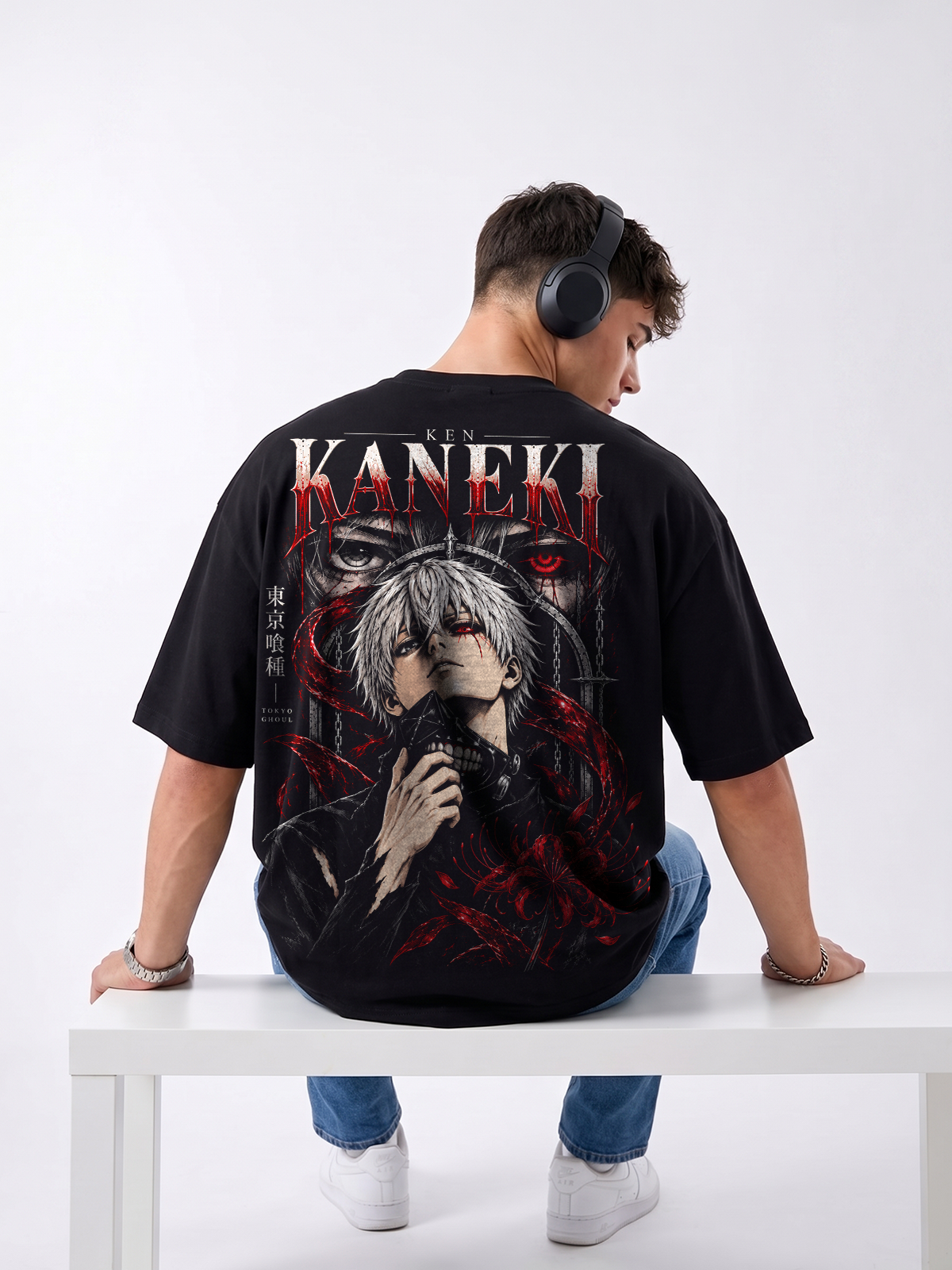 Polera Oversize Ken Kaneki Tokyo Ghoul