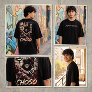 Polera Choso Jujutsu Kaisen Negra Oversize Anime