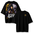 Camiseta oversize Suguru Geto Jujutsu Kaisen Streetwear Negra