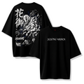 Camiseta Hanami Jujutsu Kaisen Diseño Maldición Natural Streetwear Negra