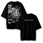 Camiseta Hanami Jujutsu Kaisen Diseño Maldición Natural Streetwear Negra