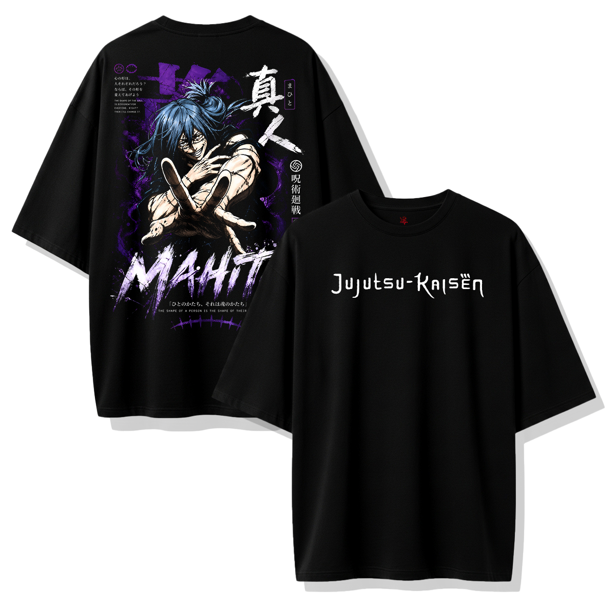 Polera Anime Mahito Jujutsu Kaisen Dark Oversize