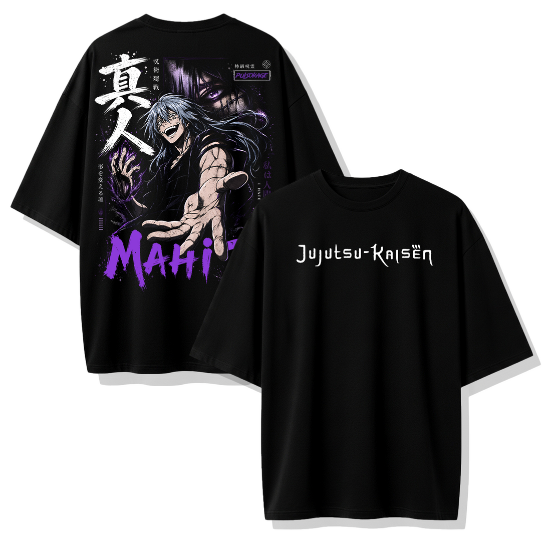 Polera Mahito Jujutsu Kaisen Streetwear Oversize