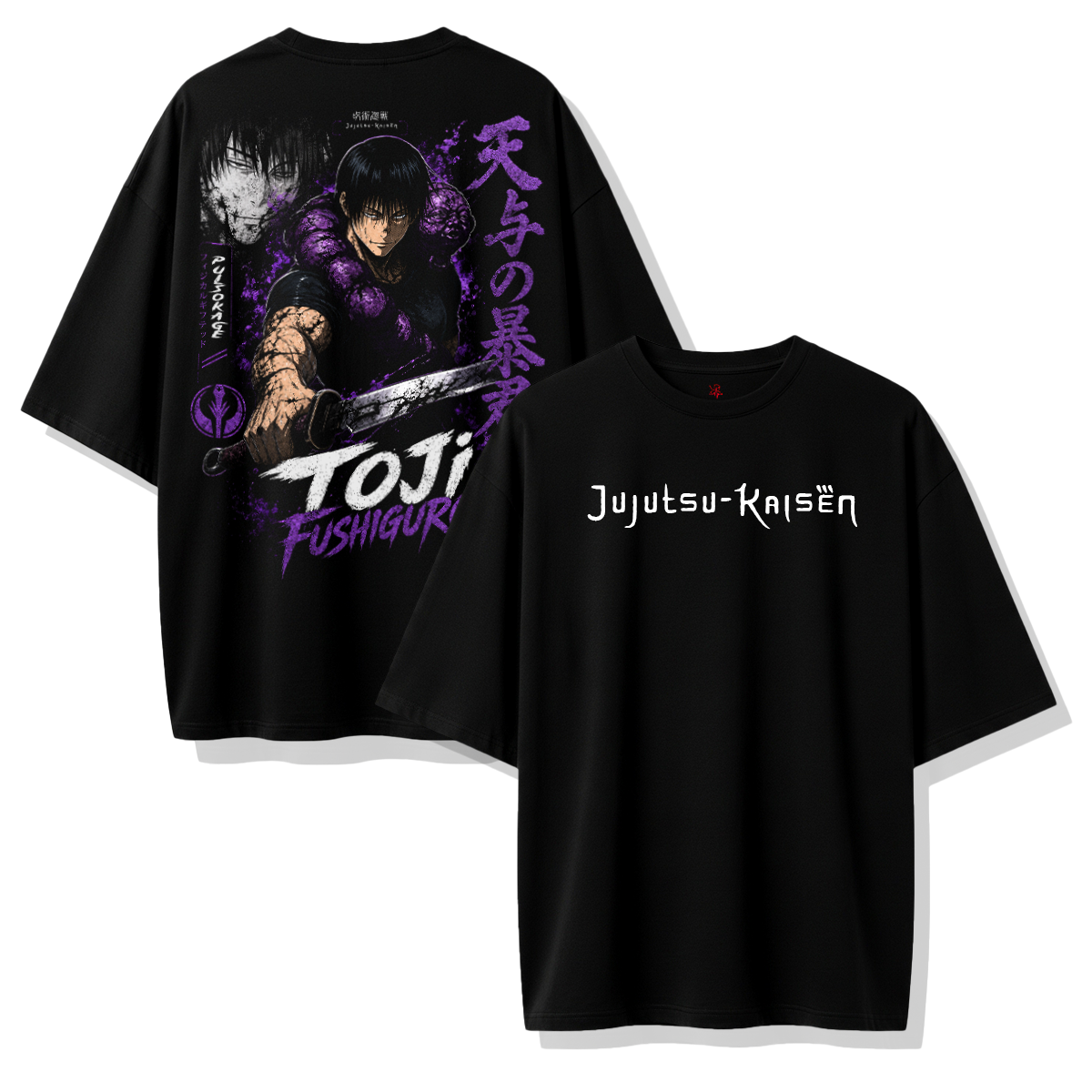 Camiseta Oversize Toji Fushiguro Jujutsu Kaisen Shadow Style