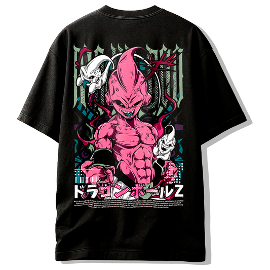 Camiseta Majin Buu Arte Urbano – Caos y Poder Absoluto