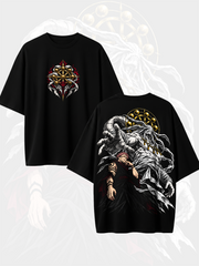 Polera Oversize Mahoraga & Sukuna Jujutsu Kaisen