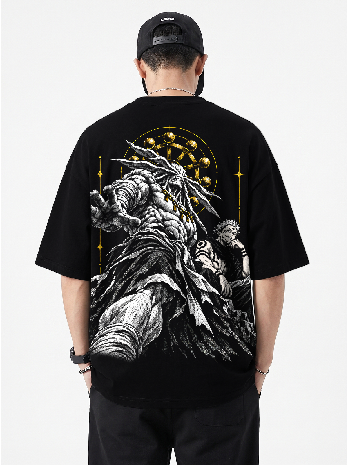 Polera Oversize Mahoraga & Sukuna Jujutsu Kaisen