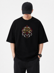 Polera Oversize Mahoraga & Sukuna Jujutsu Kaisen