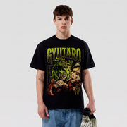 Polera Regular Fit Gyutaro Demon Slayer vintage