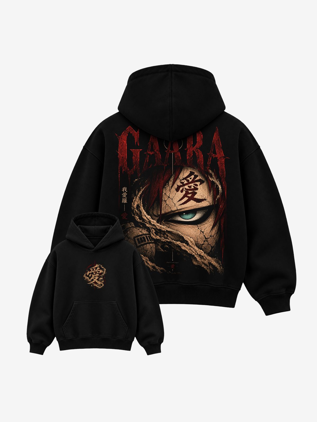 Polera Oversize Gaara Naruto Shippuden