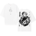Camiseta Oversize Sukuna Jujutsu Kaisen Ink Monochrome