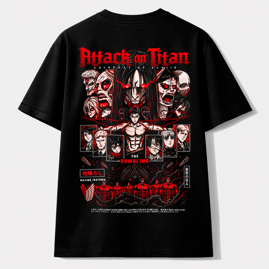 Camiseta Attack on Titan The Rumbling – Eren Despertar Final
