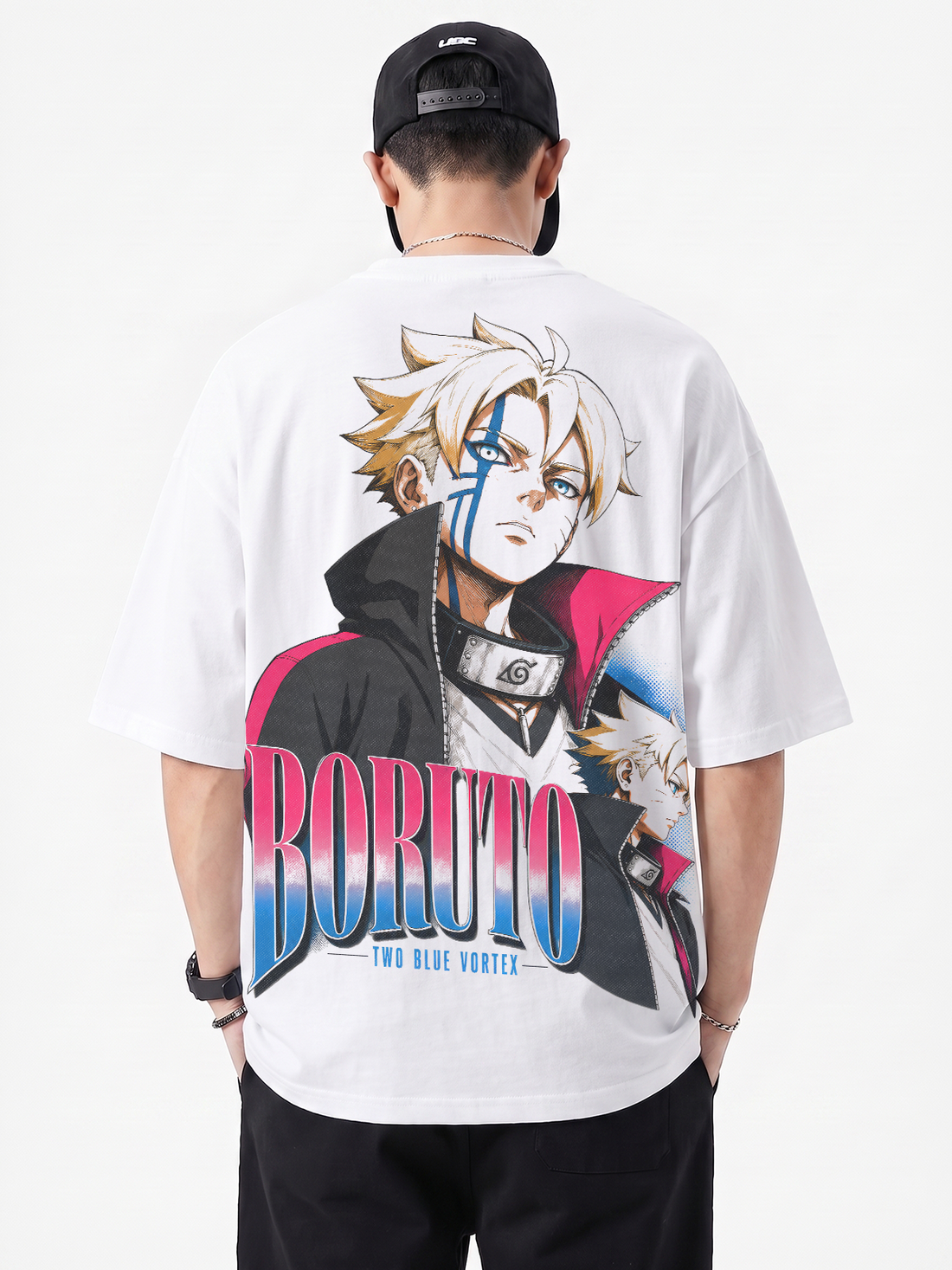 Polera Oversize Boruto Two Blue Vortex