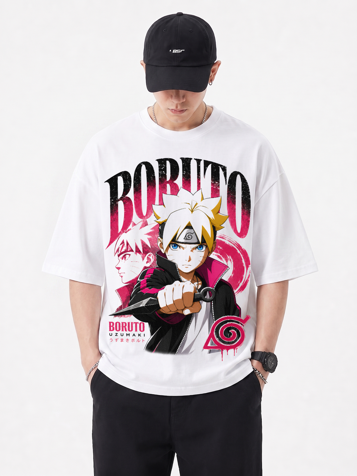 Polera Oversize Boruto Uzumaki
