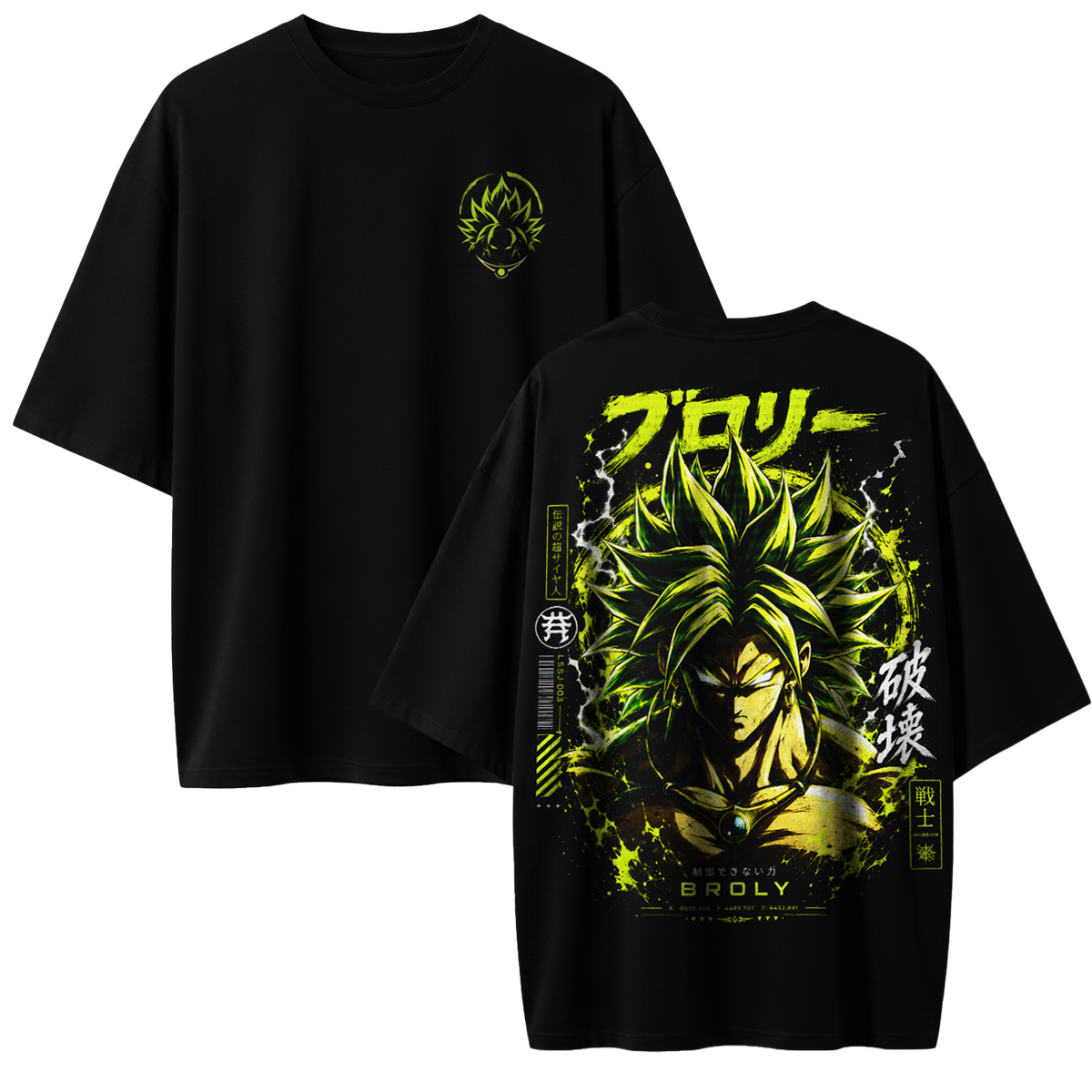 Polera Broly Dragon Ball Z Legendary Oversize