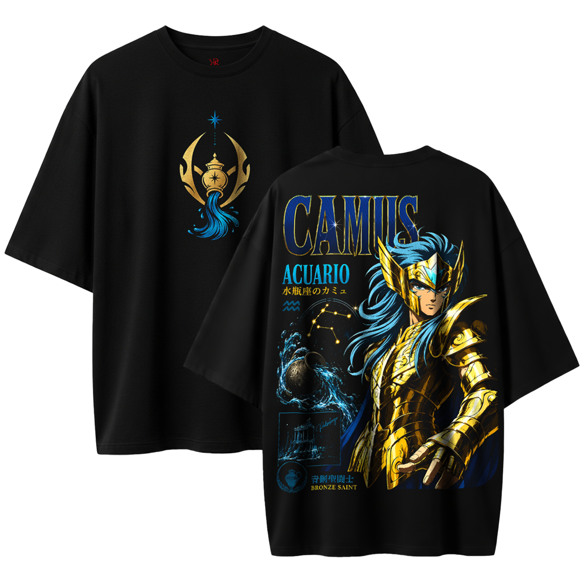 Polera Camus Acuario Saint Seiya Caballero Dorado