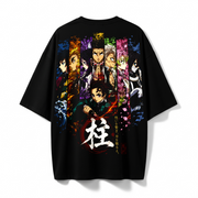 Polera Anime Pilares Demon Slayer Kimetsu Oversize