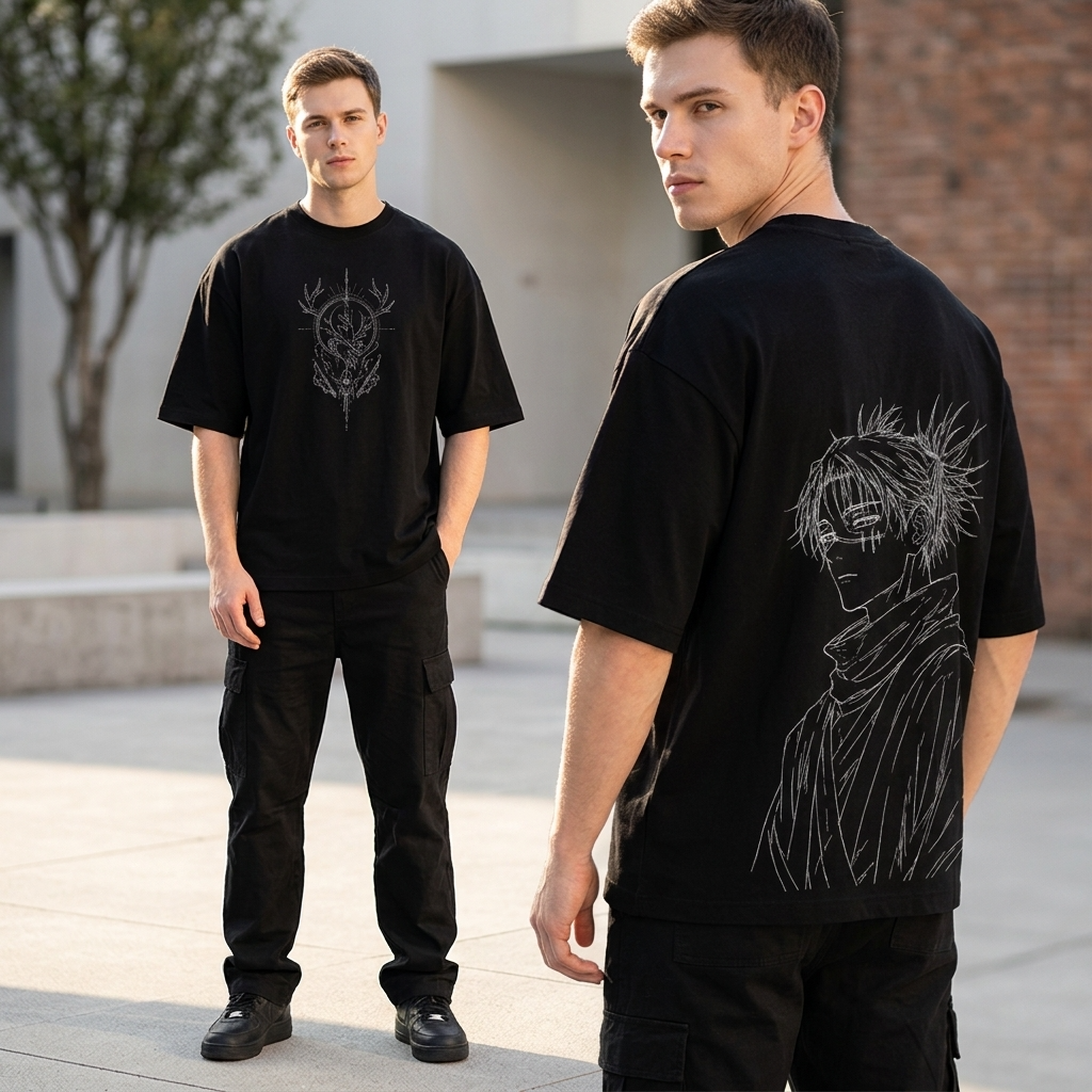 Camiseta Streetwear oversize Choso Minimal polera Jujutsu Kaisen