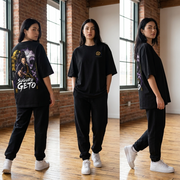Polera Suguru Geto Jujutsu Kaisen Negra Oversize