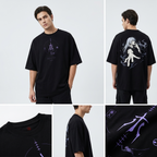 Camiseta Mahito Jujutsu Kaisen Oversize Negra