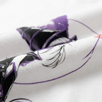 Camiseta Anime Maga Oscura Oversize Blanca 240g