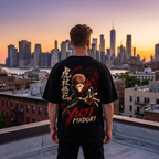 Camiseta Oversize Yuji Itadori Jujutsu Kaisen Red Impact