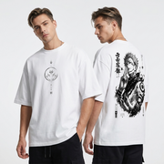 Polera Sukuna Jujutsu Kaisen Monochrome Oversize