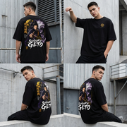 Polera Suguru Geto Jujutsu Kaisen Negra Oversize