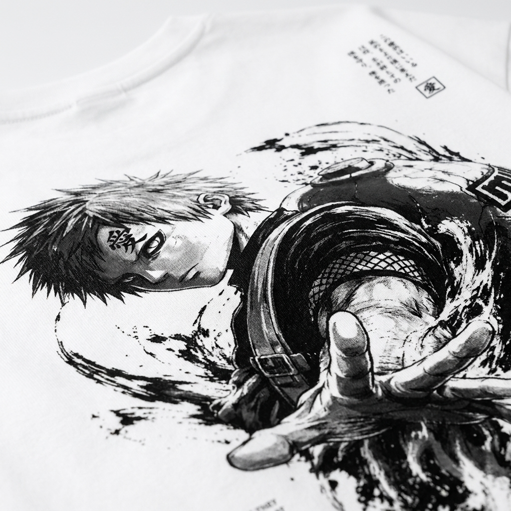 Camiseta Oversize polera de Gaara Naruto