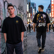 Polera Suguru Geto Jujutsu Kaisen Negra Oversize