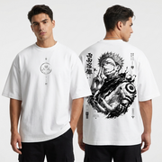 Polera Sukuna Jujutsu Kaisen Monochrome Oversize
